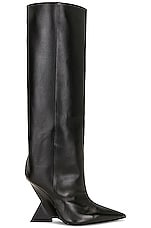 THE ATTICO Cheope Tube Boot in Black, view 1, click to view large image.