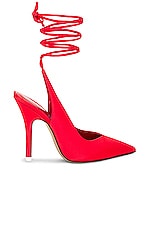 THE ATTICO Venus Slingback In Red in Red, view 1, click to view large image.