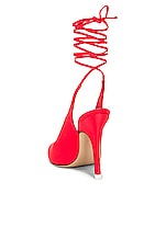 THE ATTICO Venus Slingback In Red in Red, view 3, click to view large image.