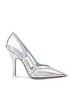 THE ATTICO Venus Chrome Pump in Dusty Baby, view 1, click to view large image.