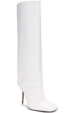 THE ATTICO Sienna Boot in White, view 2, click to view large image.