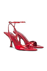 THE ATTICO GG Sandal in Vibrant Red, view 1, click to view large image.