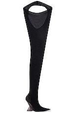THE ATTICO Cheopissima Thigh High Boot in Black, view 1, click to view large image.