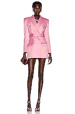 Alexander Wang Belted Double Breasted Blazer Dress in Prism Pink | FWRD