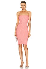 Alexander Wang Strapless Midi Dress in Anime Pink, view 1, click to view large image.