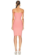 Alexander Wang Strapless Midi Dress in Anime Pink, view 3, click to view large image.