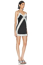 Alexander Wang Lace Mini Dress in Black, view 2, click to view large image.