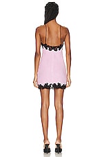 Alexander Wang Lace Mini Dress in Cradle Pink, view 3, click to view large image.