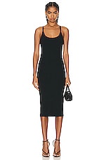 Alexander Wang Scoopback Sleeveless Dress in Black, view 1, click to view large image.