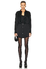 Alexander Wang Button Down Dress in Black, view 1, click to view large image.