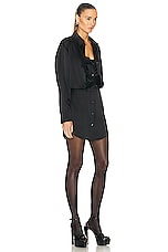 Alexander Wang Button Down Dress in Black, view 2, click to view large image.