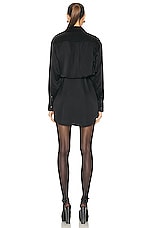Alexander Wang Button Down Dress in Black, view 3, click to view large image.