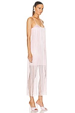 Alexander Wang Fringe Mini Dress in Cradle Pink, view 2, click to view large image.