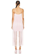 Alexander Wang Fringe Mini Dress in Cradle Pink, view 3, click to view large image.