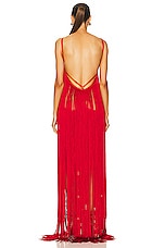 Alexander Wang Fringe Dress in Heart Throb, view 3, click to view large image.