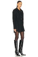 Alexander Wang Double Layered Shirt Dress in Black, view 2, click to view large image.