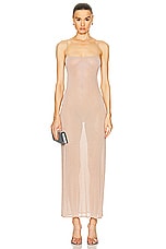 Alexander Wang Cami Slip Dress With Clear Bead Hotfix in Smokey Rose, view 1, click to view large image.