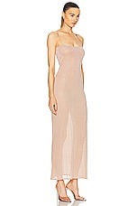 Alexander Wang Cami Slip Dress With Clear Bead Hotfix in Smokey Rose, view 2, click to view large image.