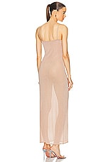 Alexander Wang Cami Slip Dress With Clear Bead Hotfix in Smokey Rose, view 3, click to view large image.