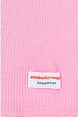 Alexander Wang Short Sleeve Crewneck Dress in Begonia Pink, view 5, click to view large image.