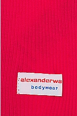 Alexander Wang Long Sleeve Crewneck Dress in Barberry, view 4, click to view large image.