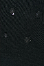 Alexander Wang Long Sleeve Sheer Rib Dress in Black, view 4, click to view large image.