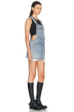 Alexander Wang Overall Mini Dress in Vintage Faded Indigo, view 2, click to view large image.