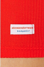 Alexander Wang Long Sleeve Mini Dress in Fiery Red, view 5, click to view large image.