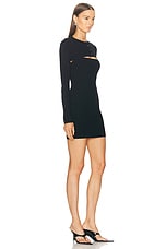 Alexander Wang Mini Dress With Cropped Cardigan in Black, view 2, click to view large image.