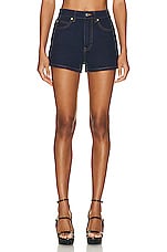 Alexander Wang High Rise Short in Clean Bright Indigo, view 1, click to view large image.
