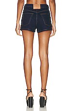 Alexander Wang High Rise Short in Clean Bright Indigo, view 3, click to view large image.