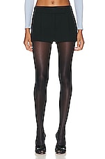 Alexander Wang Tailored Mini Skort in Black, view 1, click to view large image.