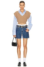 Alexander Wang Loose Short in Deep Blue, view 4, click to view large image.
