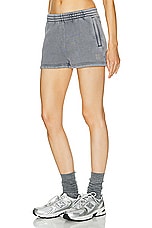 Alexander Wang Essential Terry Sweatshort in Acid Fog, view 3, click to view large image.