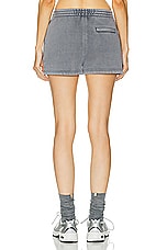 Alexander Wang Essential Terry Sweatshort in Acid Fog, view 4, click to view large image.