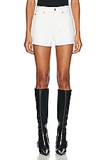 Alexander Wang Shorty High Rise Short in Vintage White, view 1, click to view large image.