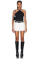 Alexander Wang Shorty High Rise Short in Vintage White, view 4, click to view large image.