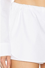 Alexander Wang Hotfix Mini Skort in White, view 6, click to view large image.