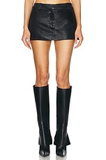 Alexander Wang Side Slit Skort in Black, view 1, click to view large image.