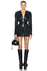 Alexander Wang Side Slit Skort in Black, view 5, click to view large image.