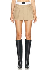 Alexander Wang Pleated Skort With Boxer in Chino, view 1, click to view large image.