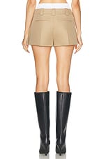 Alexander Wang Pleated Skort With Boxer in Chino, view 4, click to view large image.