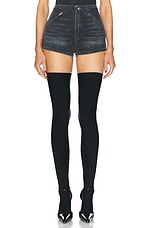 Alexander Wang ショートパンツ - Black Crackle Indigo | FWRD