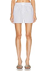 Alexander Wang Classic Boxer Short in White & Black | FWRD
