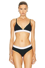 Alexander Wang Triangle Bra Bralette in Black, view 1, click to view large image.