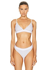 Alexander Wang Triangle Bra Bralette in Light Heather Grey, view 1, click to view large image.