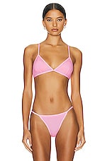 Alexander Wang Triangle Bra in Fluro Bubblegum, view 1, click to view large image.