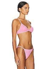Alexander Wang Triangle Bra in Fluro Bubblegum, view 2, click to view large image.