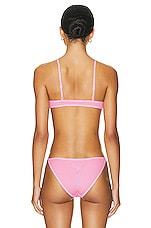 Alexander Wang Triangle Bra in Fluro Bubblegum, view 3, click to view large image.