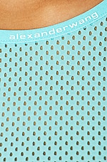 Alexander Wang Triangle Bra in Fluro Cyan, view 5, click to view large image.